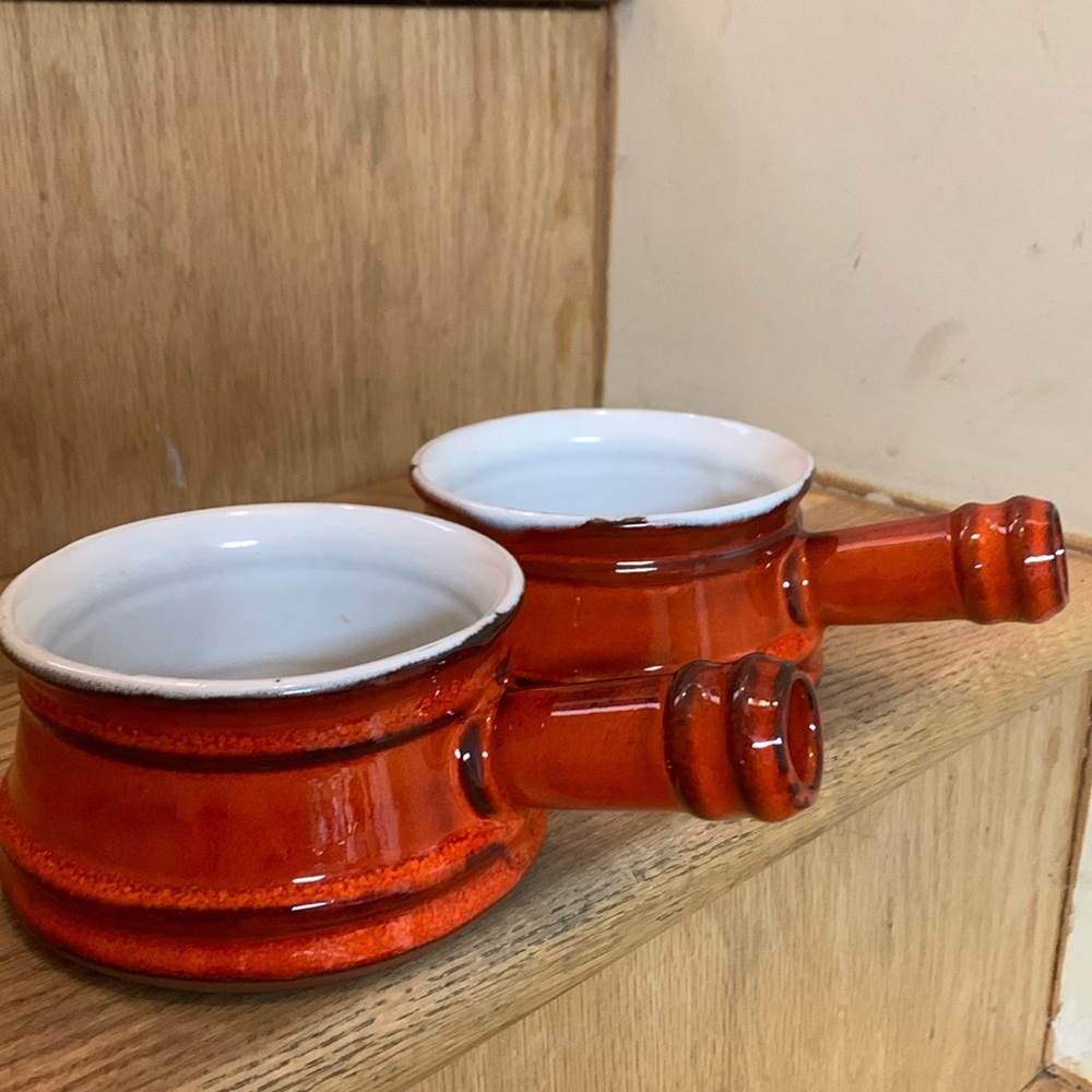 Signed Vintage Soup Bowls GENIN TRUDEAU